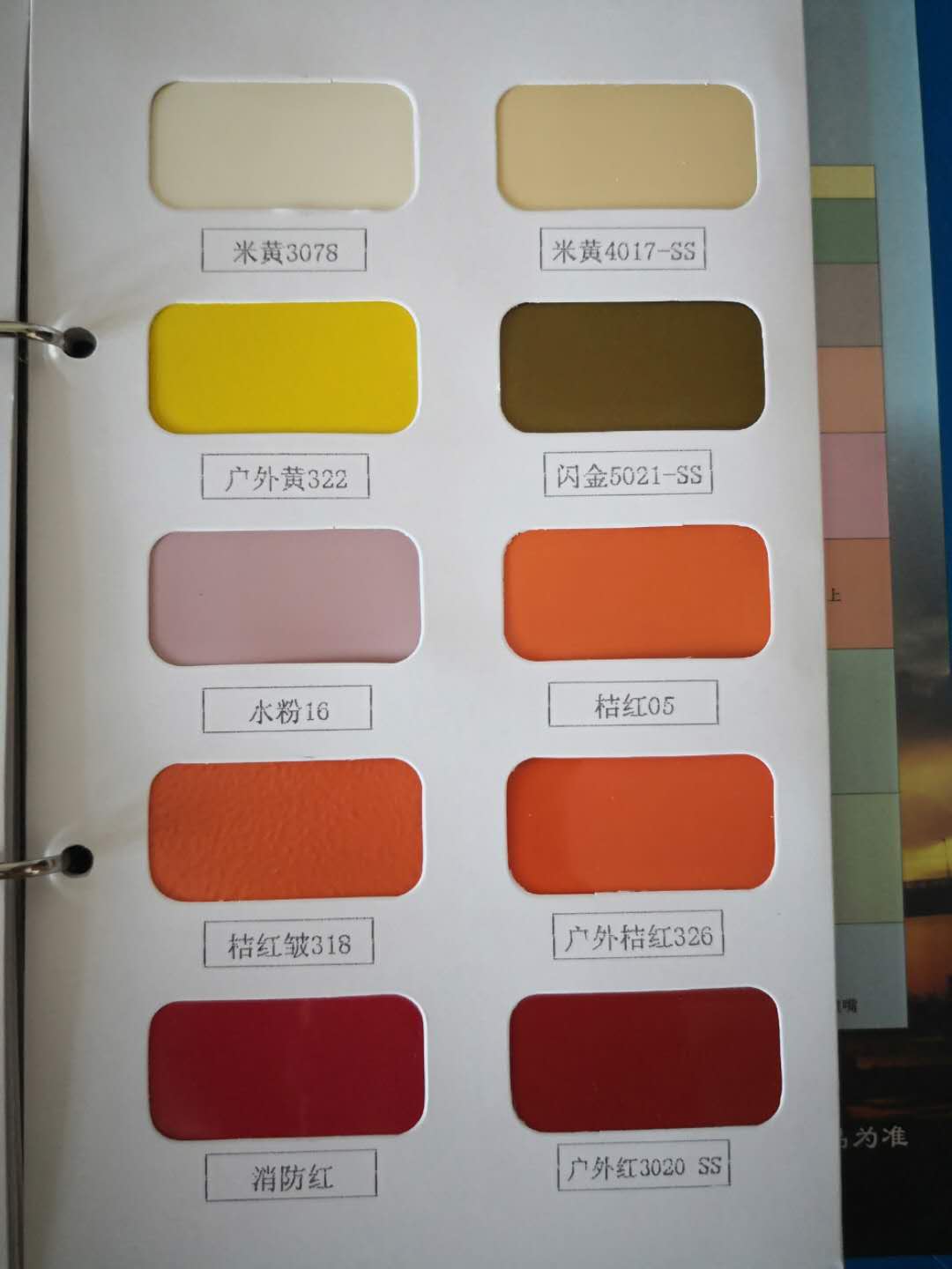 颜色色板